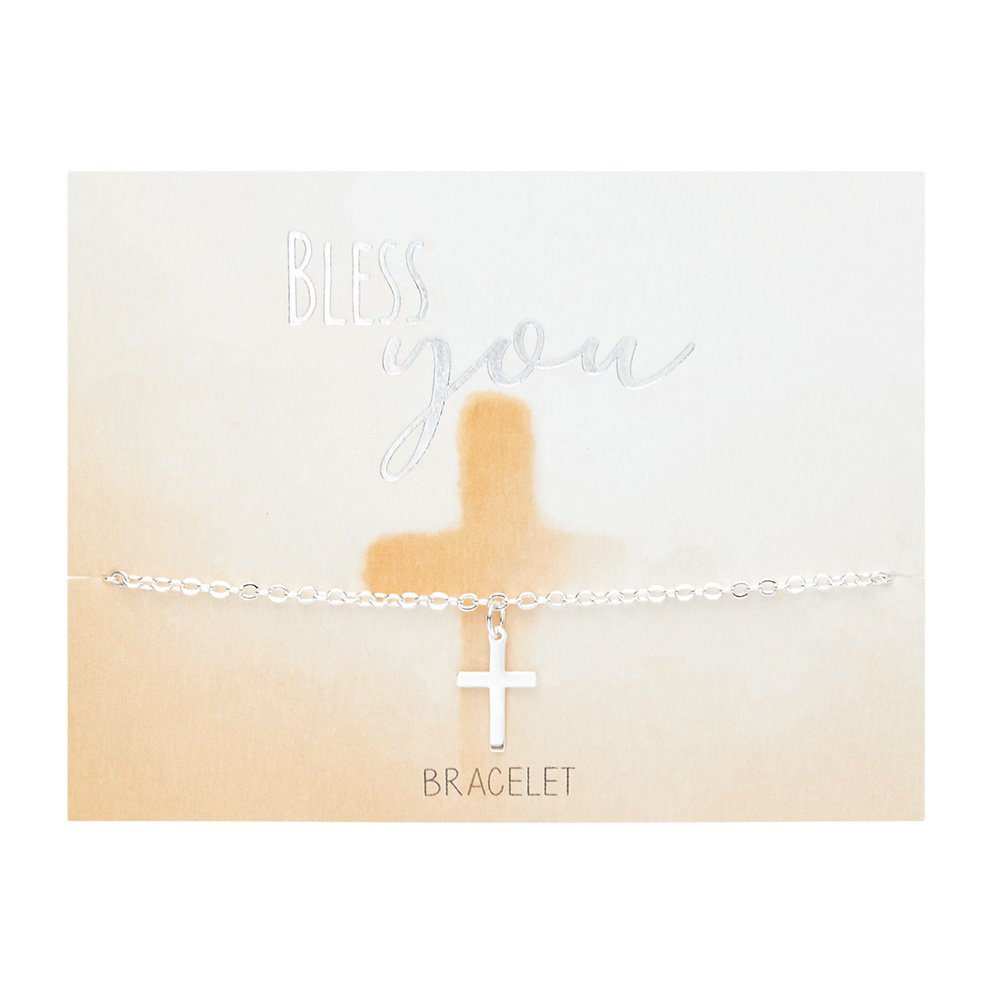 Armband | Kruis Bless You | Zilverkleurig - Afbeelding 3