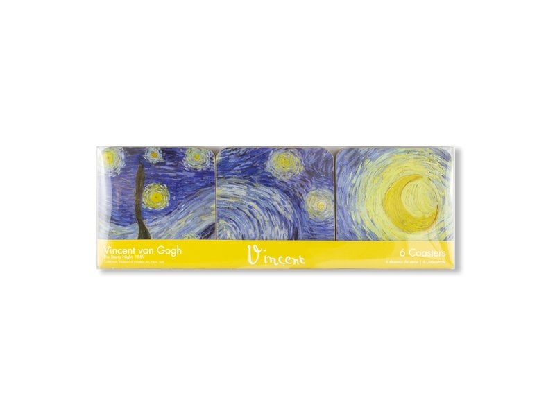 Onderzetters | Van Gogh Sterrennacht | Set van 6 - Afbeelding 2