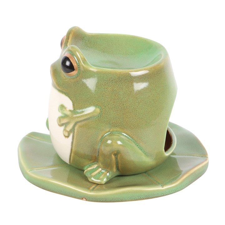 Oliebrander | Kikker op Lelieblad | 10 cm - Afbeelding 3