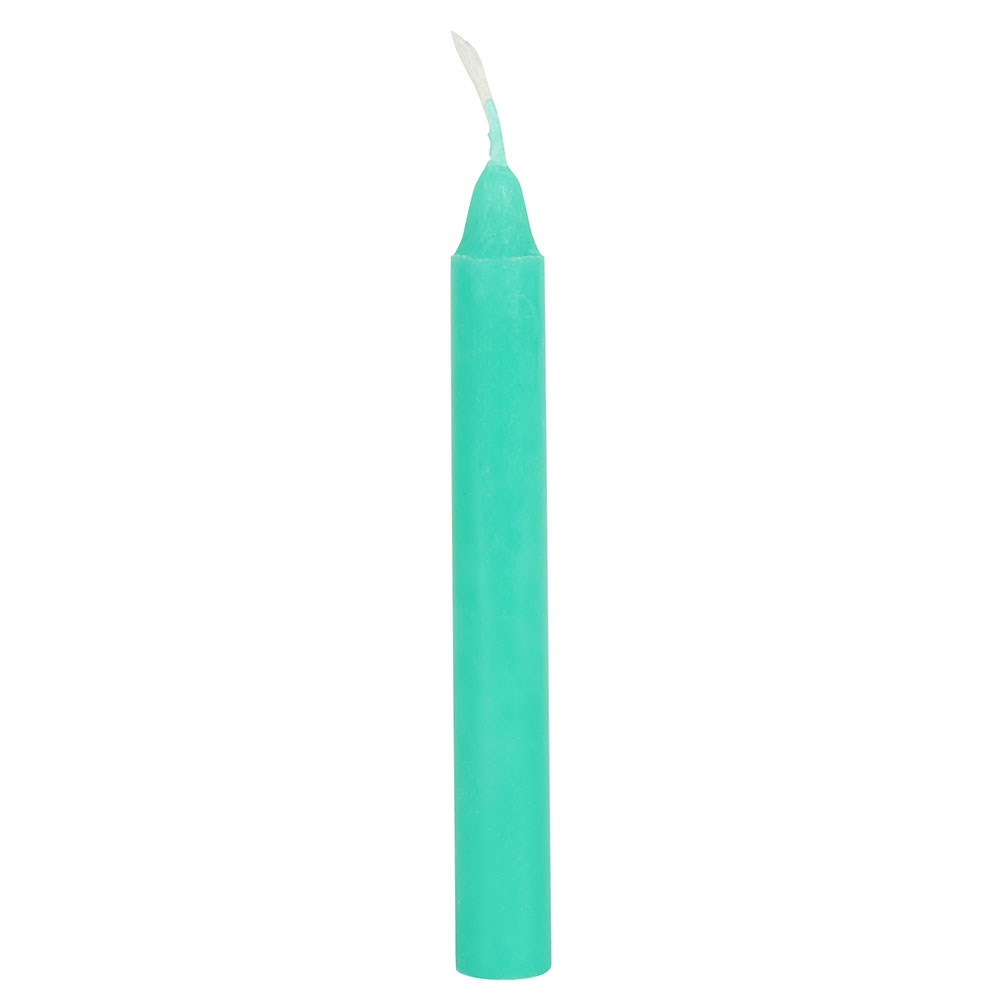 Ritueelkaarsen | Geluk | Groen | Set van 12 - Afbeelding 4