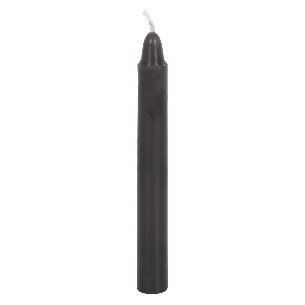 Ritueelkaarsen | Bescherming | Zwart | Set van 12 - Afbeelding 4