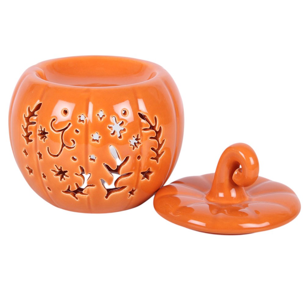 Oliebrander & Waxwarmer | Folk Pompoen | Oranje | 14 cm - Afbeelding 3