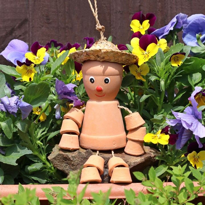 Tuindecoratie | Terracotta Pottenmannetje | 25 cm - Afbeelding 2