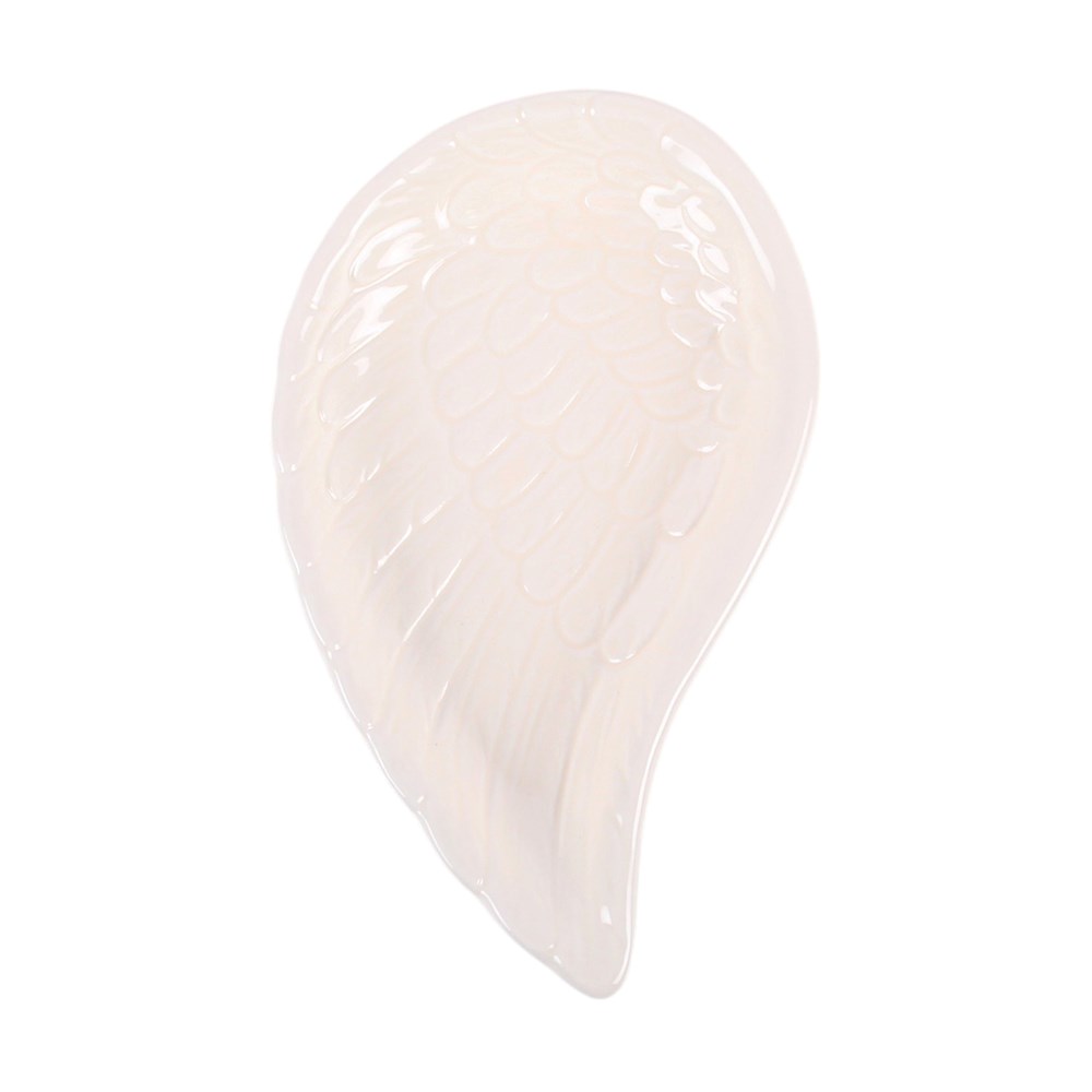 Sieradenschaal | Engelenvleugel | Wit | 17,5 cm - Afbeelding 2
