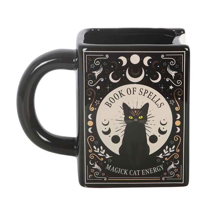 Mok | Boekvorm Black Cat Magick | 450 ml - Afbeelding 4